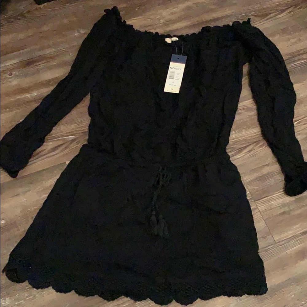 Roxy Black Off the Shoulder Dress